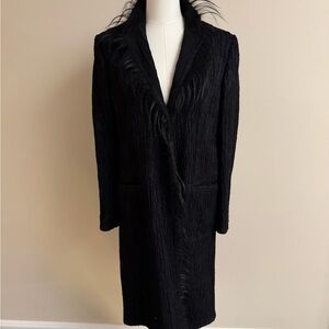 Fendi Black Textured Coat